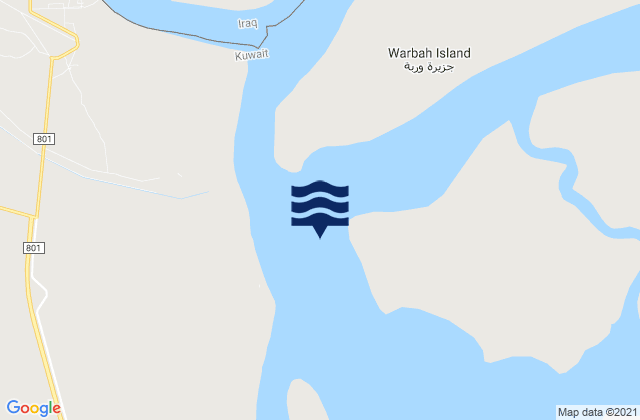 Karte der Gezeiten Um Al-Aseed (Beacon No 12), Iraq