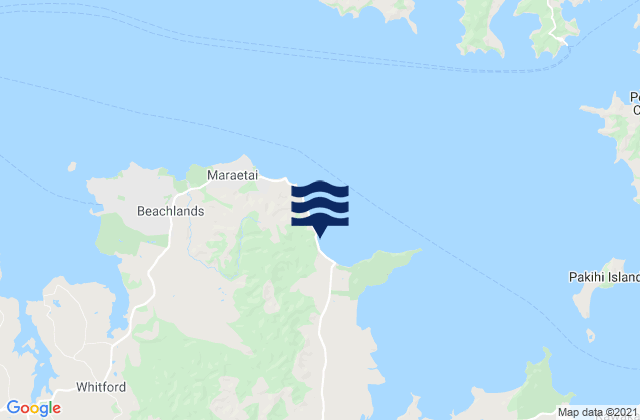 Karte der Gezeiten Umupuia Beach, New Zealand