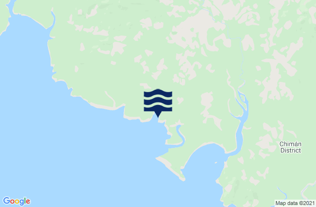 Karte der Gezeiten Unión Santeña, Panama
