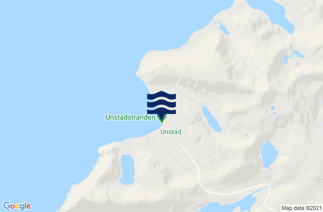 Karte der Gezeiten Unstad Beach, Norway