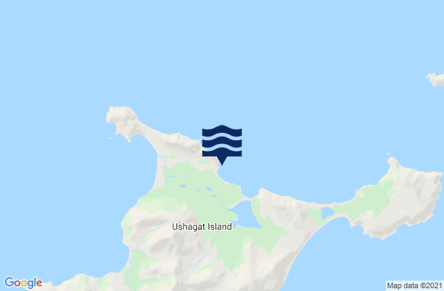 Karte der Gezeiten Ushagat Island Barren Islands, United States