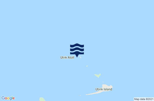 Karte der Gezeiten Utrik Atoll, Marshall Islands