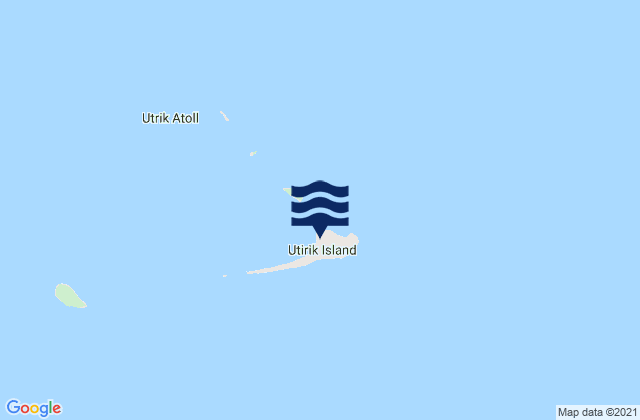 Karte der Gezeiten Utrik, Marshall Islands
