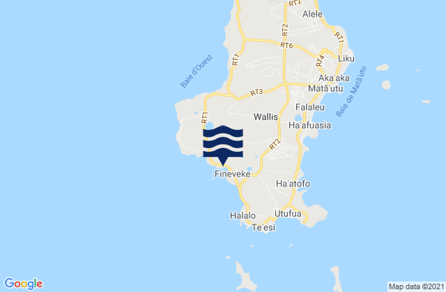 Karte der Gezeiten Uvéa, Wallis and Futuna