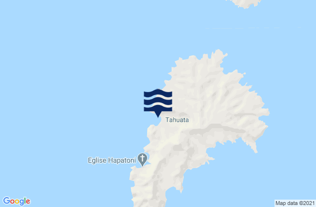 Karte der Gezeiten Vai Tahu, French Polynesia