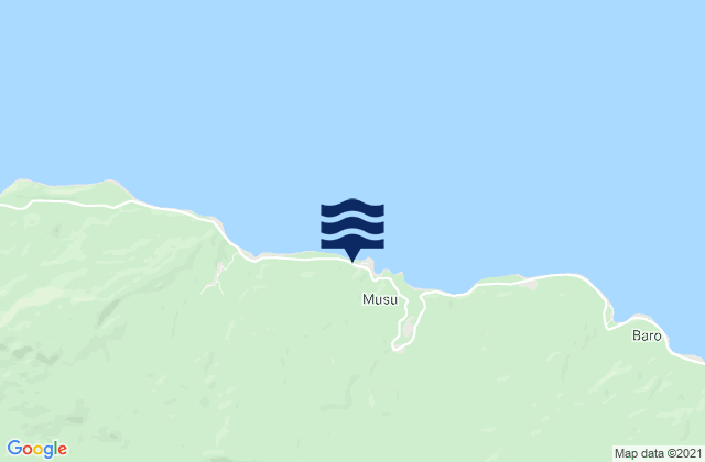 Karte der Gezeiten Vanimo Reef, Papua New Guinea