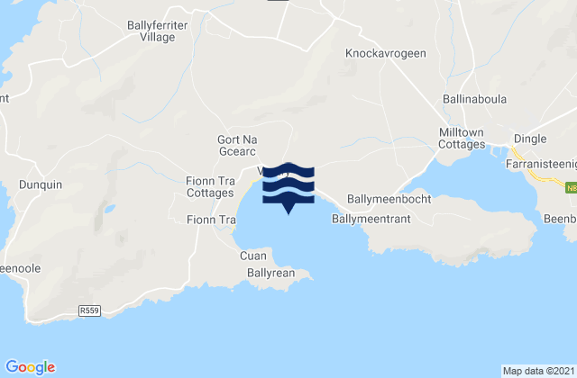 Karte der Gezeiten Ventry Harbour, Ireland
