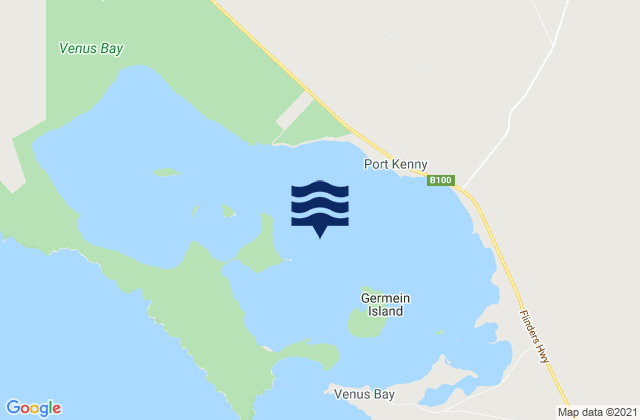 Karte der Gezeiten Venus Bay, Australia
