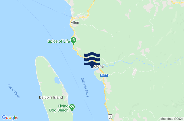 Karte der Gezeiten Victoria, Philippines