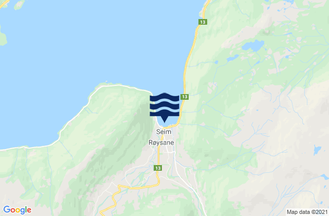 Karte der Gezeiten Vikøyri, Norway