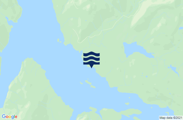 Karte der Gezeiten Village Rock Zimovia Strait, United States
