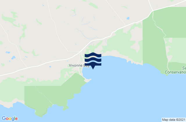 Karte der Gezeiten Vivonne Bay, Australia
