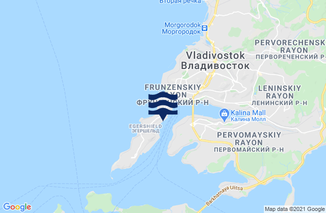 Karte der Gezeiten Vladivostok, Russia