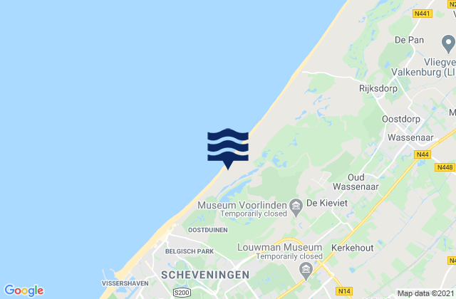 Karte der Gezeiten Voorburg, Netherlands