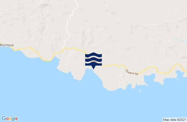Karte der Gezeiten Vunaniu, Fiji