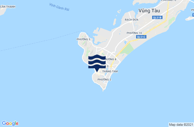Karte der Gezeiten Vũng Tàu, Vietnam