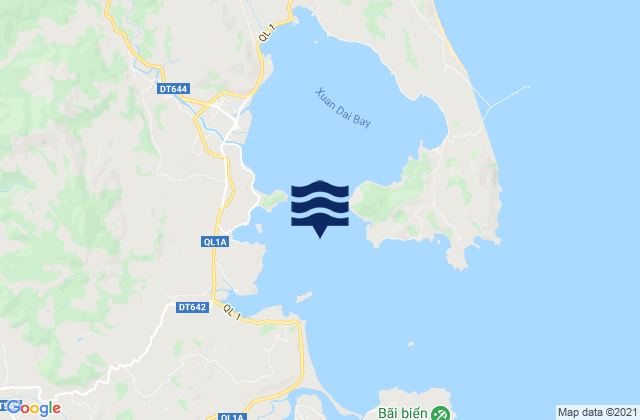 Karte der Gezeiten Vụng Xuân Đài, Vietnam