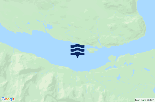 Karte der Gezeiten Wachusett Inlet Glacier Bay, United States