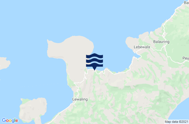Karte der Gezeiten Wailolong, Indonesia