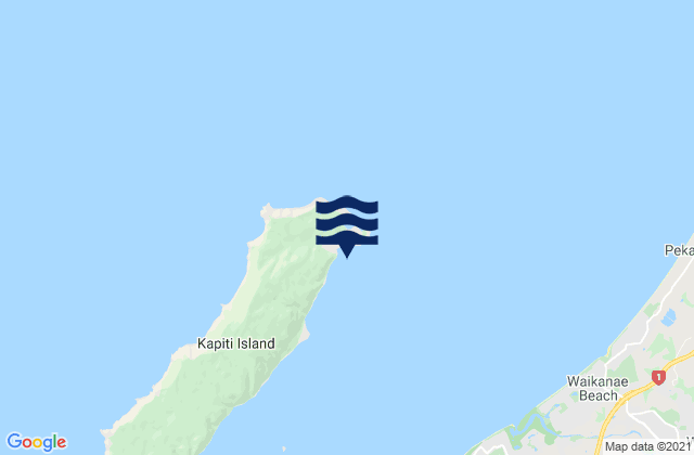 Karte der Gezeiten Waiorua Bay, New Zealand