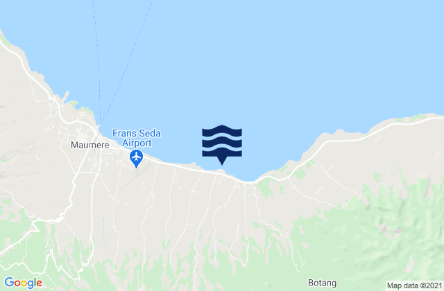 Karte der Gezeiten Waipare, Indonesia