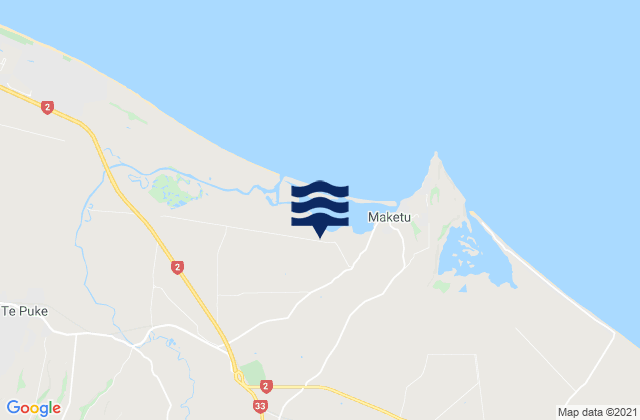 Karte der Gezeiten Wairau Bay, New Zealand