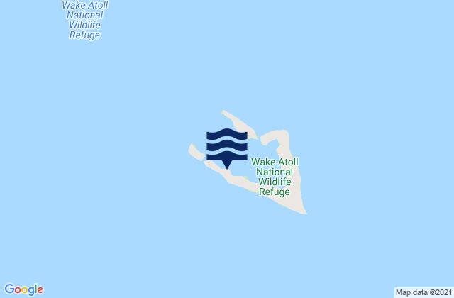 Karte der Gezeiten Wake Island (u S ), Micronesia