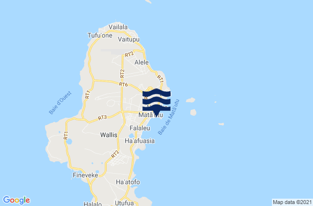 Karte der Gezeiten Wallis and Futuna