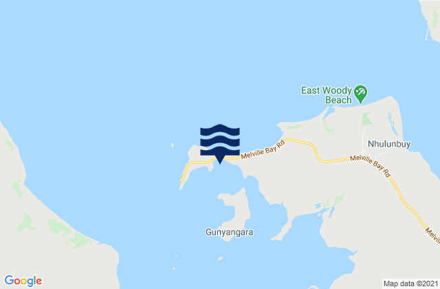 Karte der Gezeiten Wanaka Bay, Australia