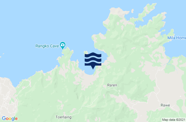 Karte der Gezeiten Wangkung, Indonesia