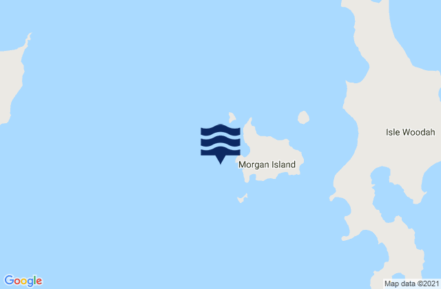 Karte der Gezeiten Wappah Island, Australia