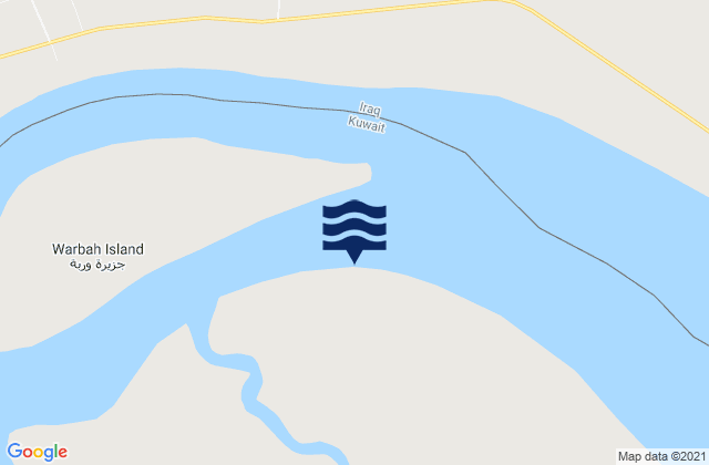 Karte der Gezeiten Warbah Island, Iraq
