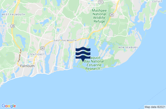 Karte der Gezeiten Washburn Island, United States