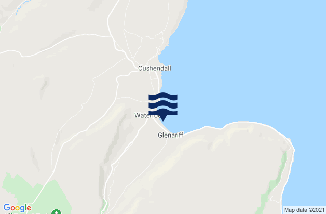 Karte der Gezeiten Waterfoot Beach, United Kingdom