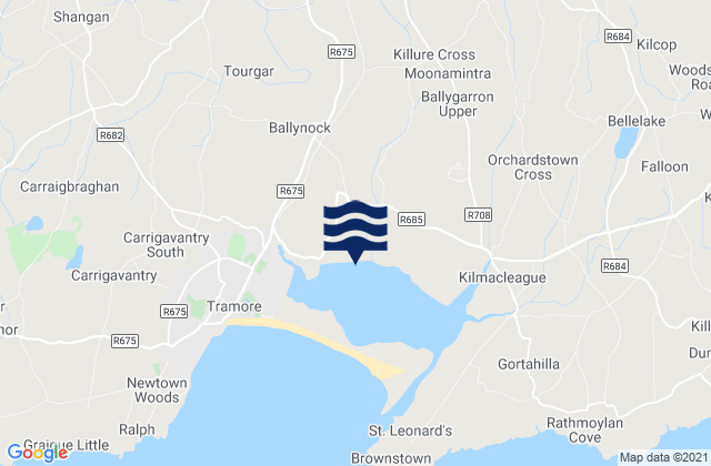 Karte der Gezeiten Waterford, Ireland