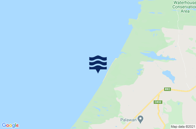 Karte der Gezeiten Waterhouse Beach, Australia