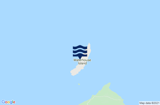 Karte der Gezeiten Waterhouse Island, Australia