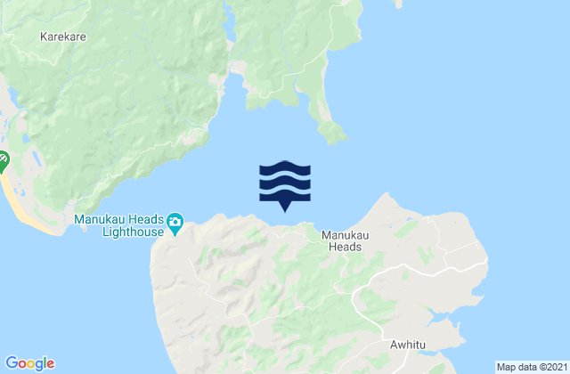 Karte der Gezeiten Wattle Bay, New Zealand