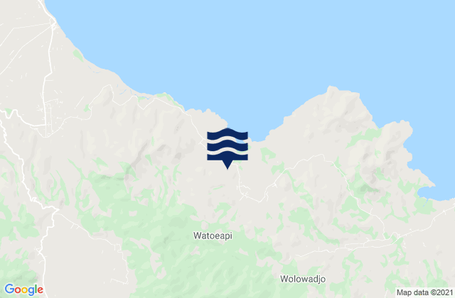 Karte der Gezeiten Watuapi, Indonesia