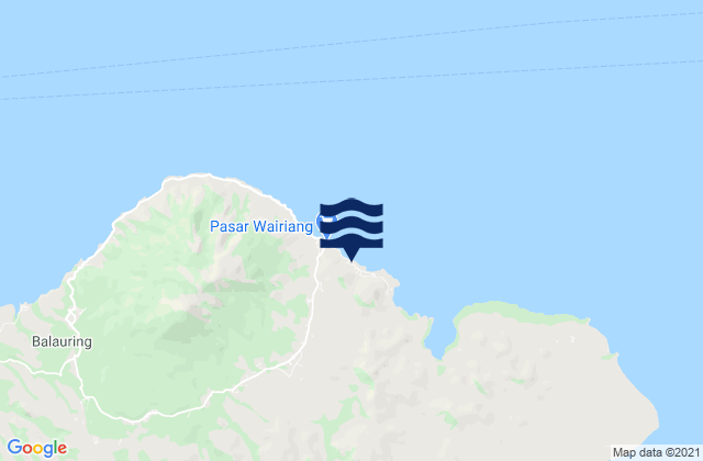 Karte der Gezeiten Weikoro, Indonesia