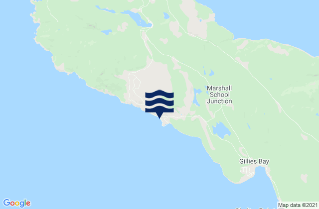 Karte der Gezeiten Welcome Bay, Canada