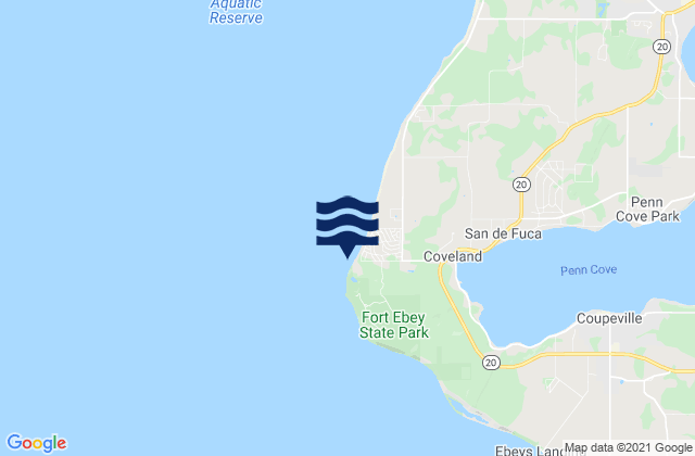 Karte der Gezeiten West Beach, United States