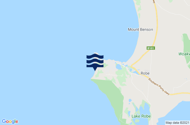 Karte der Gezeiten West Beach, Australia
