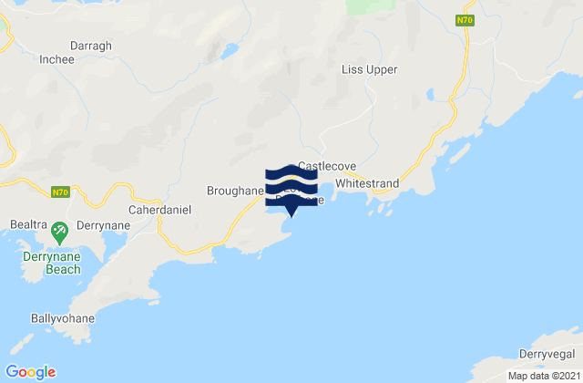 Karte der Gezeiten West Cove, Ireland