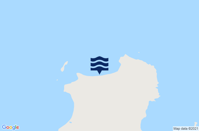 Karte der Gezeiten West Island, Australia