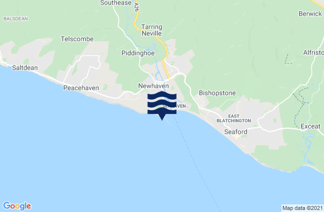 Karte der Gezeiten West Quay Beach, United Kingdom
