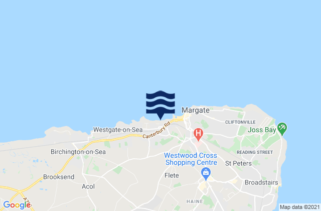 Karte der Gezeiten Westbrook Bay, United Kingdom