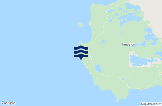 Karte der Gezeiten Westcape Beach, Australia