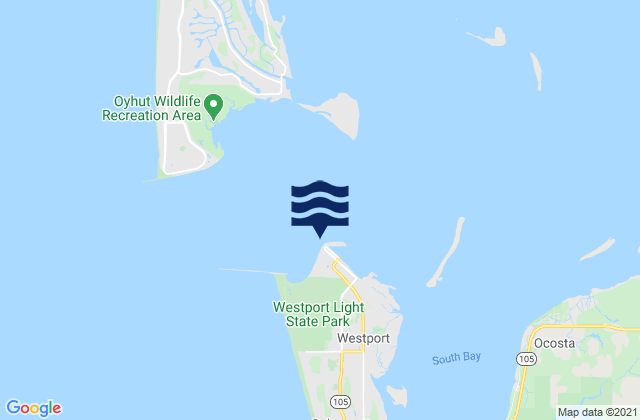 Karte der Gezeiten Westport-The Cove, United States