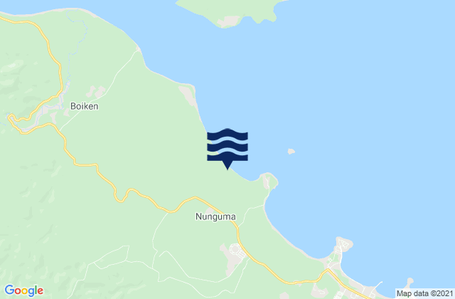 Karte der Gezeiten Wewak, Papua New Guinea